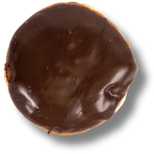 An image of a Bavarian Cream Filled doughnut