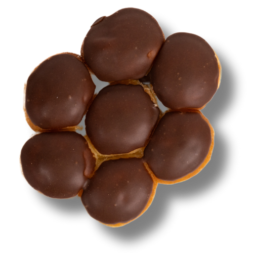 An image of a Chocolate Popper doughnut